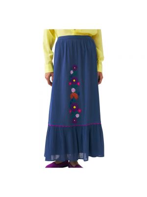 Długa spódnica Antik Batik niebieska