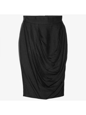 Jedwabna spódnica Chanel Vintage czarna