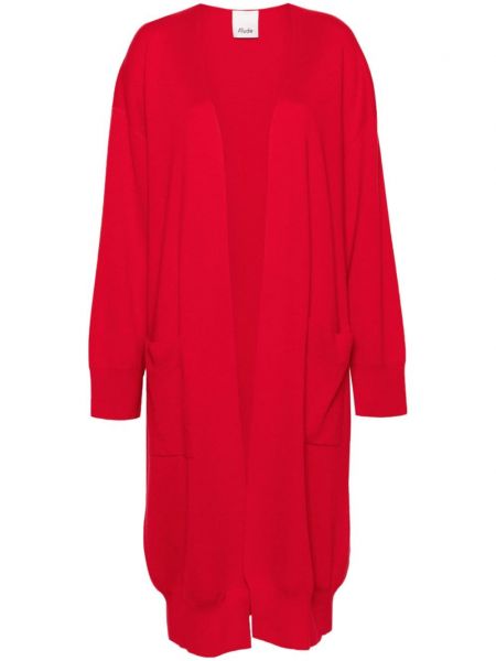 Μάλλινο παλτό Allude κόκκινο
