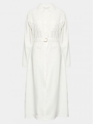 Φόρεμα σε στυλ πουκάμισο Silvian Heach λευκό