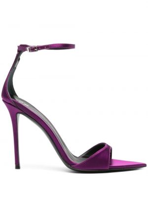 Sandale din satin Giuseppe Zanotti violet