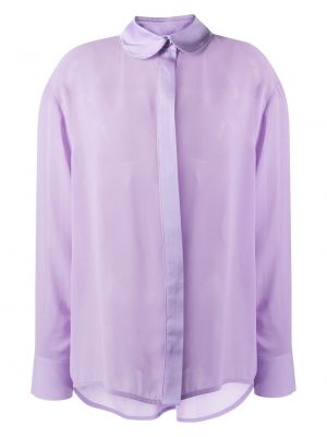 Prozorna srajca Sleeper vijolična