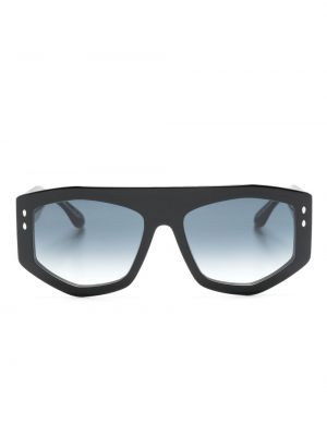 Oversized sončna očala s potiskom Isabel Marant Eyewear črna