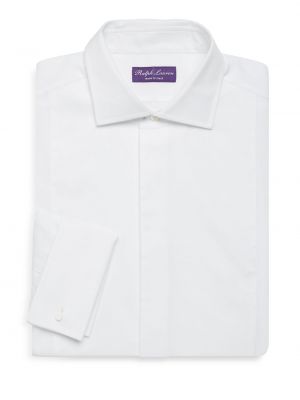 Однотонная рубашка с длинным рукавом Ralph Lauren Purple Label