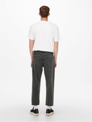 Straight jeans Only & Sons schwarz
