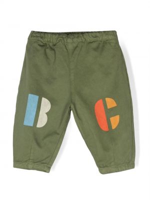 Pantaloni chino con stampa Bobo Choses verde