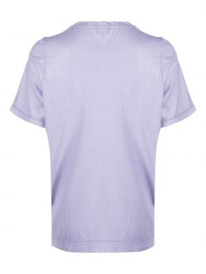 Bavlněné tričko Massimo Alba fialové