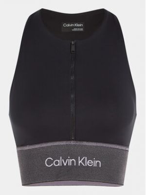 Soutien-gorge bandeaux de sport Calvin Klein Performance noir