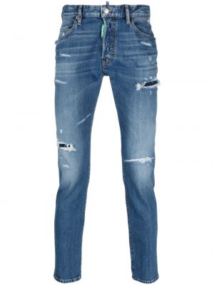 Slim fit skinny fit-jeans Dsquared2 blå