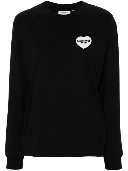 Marškinėliai su širdelėmis Carhartt Wip juoda