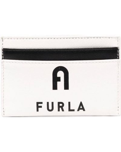 Trykt lommebok Furla hvit