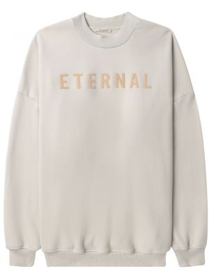 Sweatshirt mit stickerei aus baumwoll Fear Of God beige