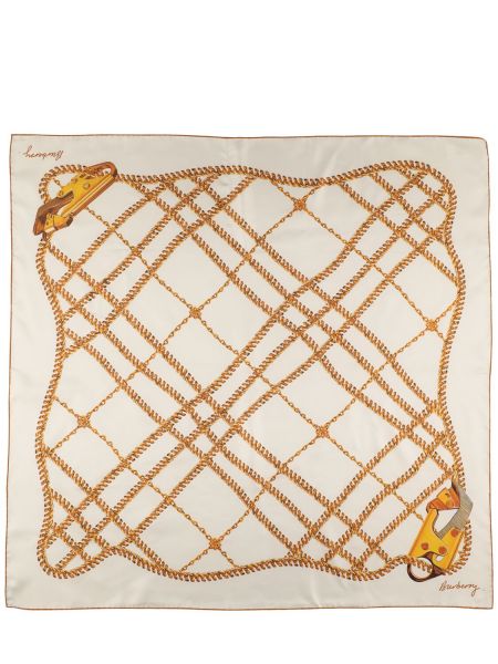Pañuelo de seda con estampado Burberry