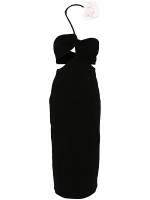 Φλοράλ κοκτέιλ φόρεμα με απλικέ Magda Butrym