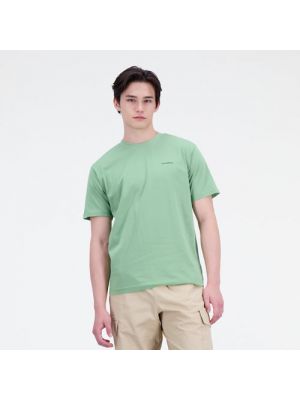 Jersey t-shirt aus baumwoll New Balance grün