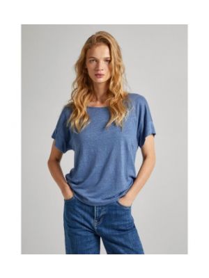 T-shirt avec manches courtes Pepe Jeans bleu