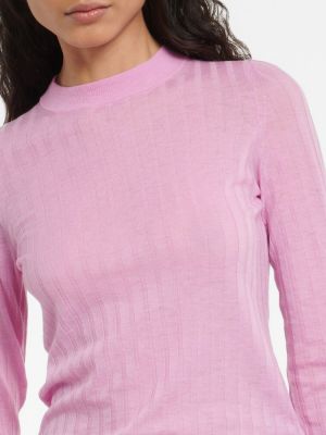 Vlnený sveter Sportmax ružová