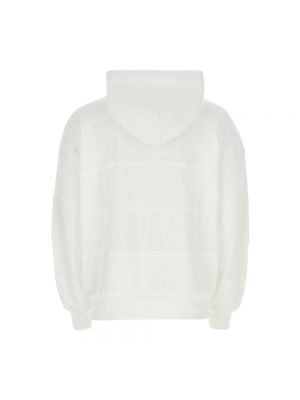 Oversize hoodie aus baumwoll Botter weiß
