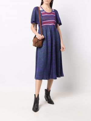 Midi suknele Kansai Yamamoto Pre-owned mėlyna