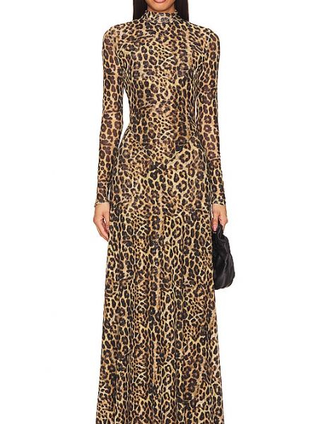 Vestido largo leopardo Ronny Kobo