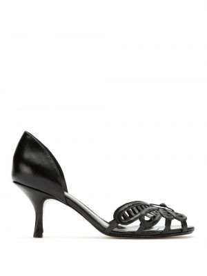 Kožené sandále Sarah Chofakian čierna