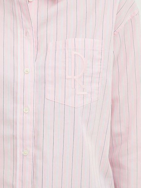Pamučna košulja bootcut Lauren Ralph Lauren ružičasta