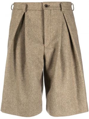 Плисирани широки панталони тип „марлен“ от филц Comme Des Garçons Homme Plus бежово