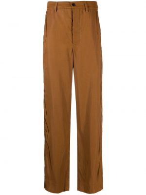 Pantalon droit en velours côtelé en velours Bode orange