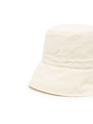 Bavlněný klobouk Moncler bílý