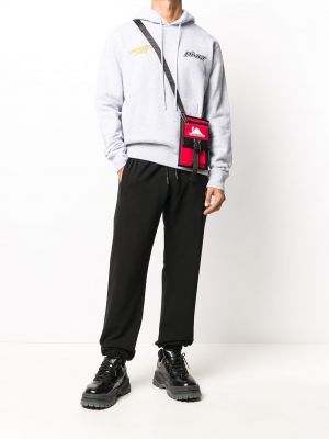 Melange hoodie mit print Off-white