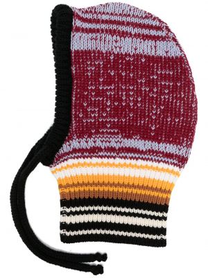 Casquette à rayures en tricot Marni