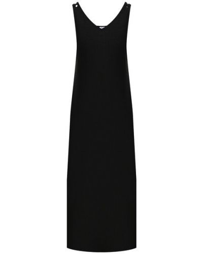 Льняное платье La Fabbrica Del Lino, черное