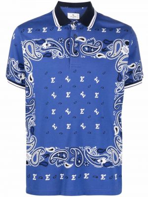 Raštuotas polo marškinėliai su paisley raštu Etro