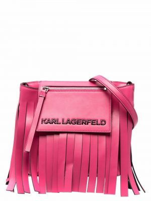 Frynser skuldervesker Karl Lagerfeld rosa