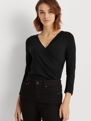 Трикотажная блузка Lauren Ralph Lauren черная