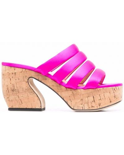 Sandales ar platformu Si Rossi rozā