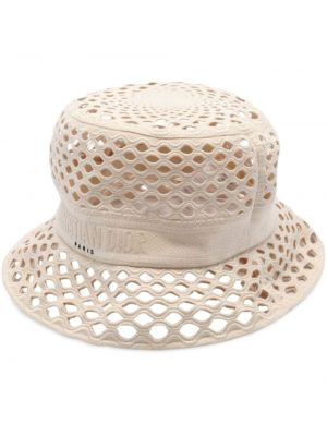 Мрежеста шапка Christian Dior бяло