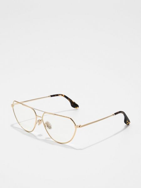 Okulary Victoria Beckham złote