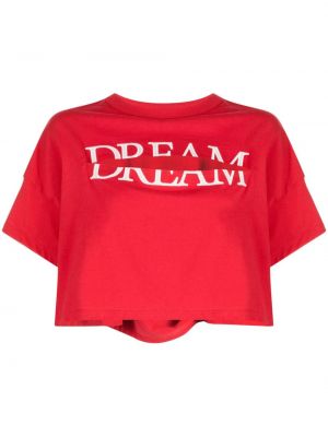 T-shirt avec imprimé slogan à imprimé Undercover rouge