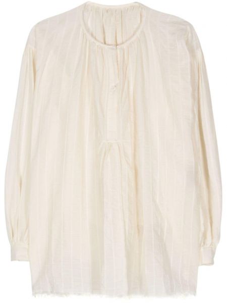 Βαμβακερή μπλούζα Uma Wang λευκό