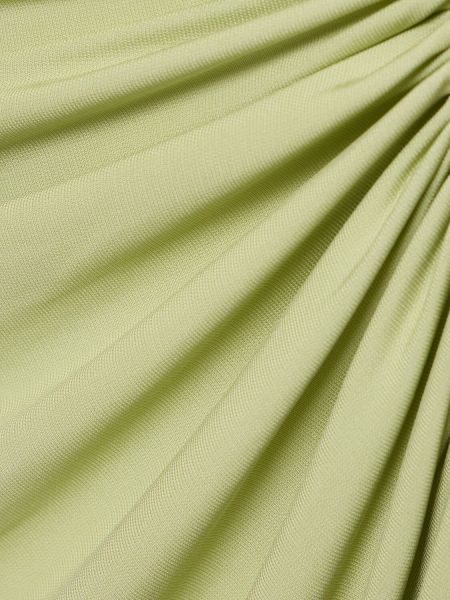 Drapiruotas midi sijonas iš viskozės Christopher Esber žalia