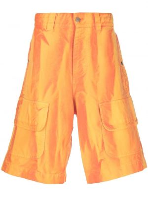 Abstrakt trykk stripete cargo shorts Msgm oransje