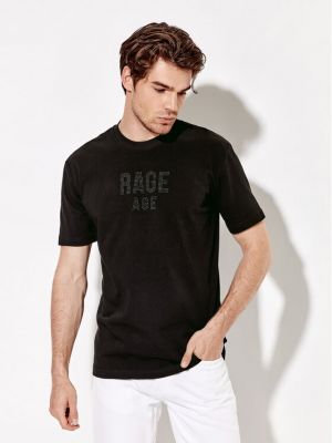 Relaxed тениска Rage Age черно