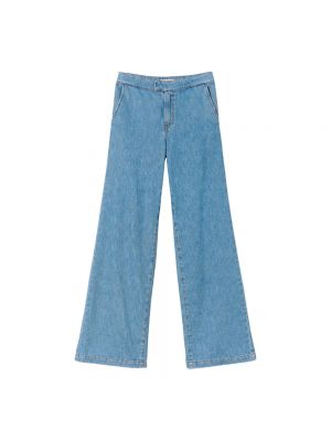 Jeans large Twinset bleu