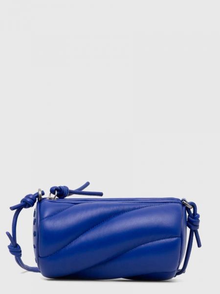 Kožená kabelka Fiorucci modrá