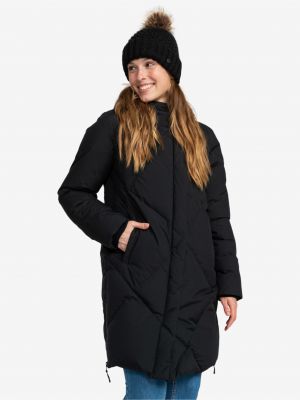 Černý prošívaný zimní kabát Roxy