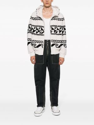 Fleece hoodie mit print Marant