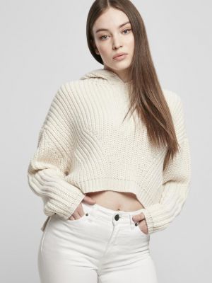 Oversize пуловер Urban Classics бяло