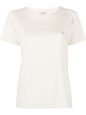 T-shirt ricamato Woolrich bianco