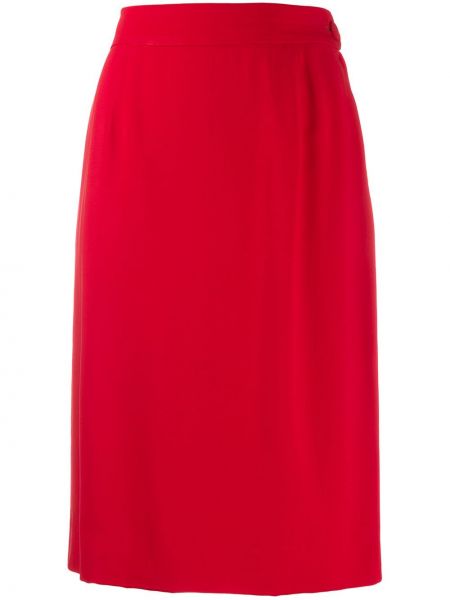 Pouzdrová sukně s vysokým pasem Moschino Pre-owned - červená